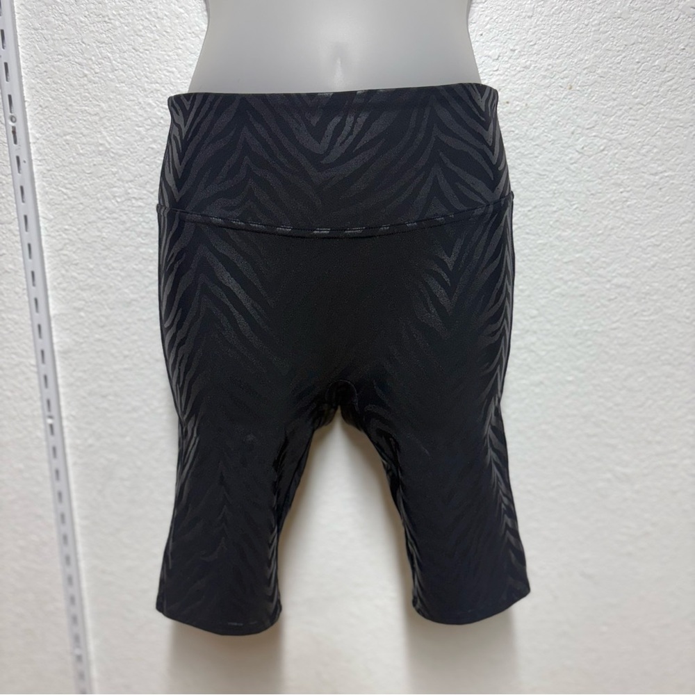 SPANX Black Patterned Women's Bike Shorts 056